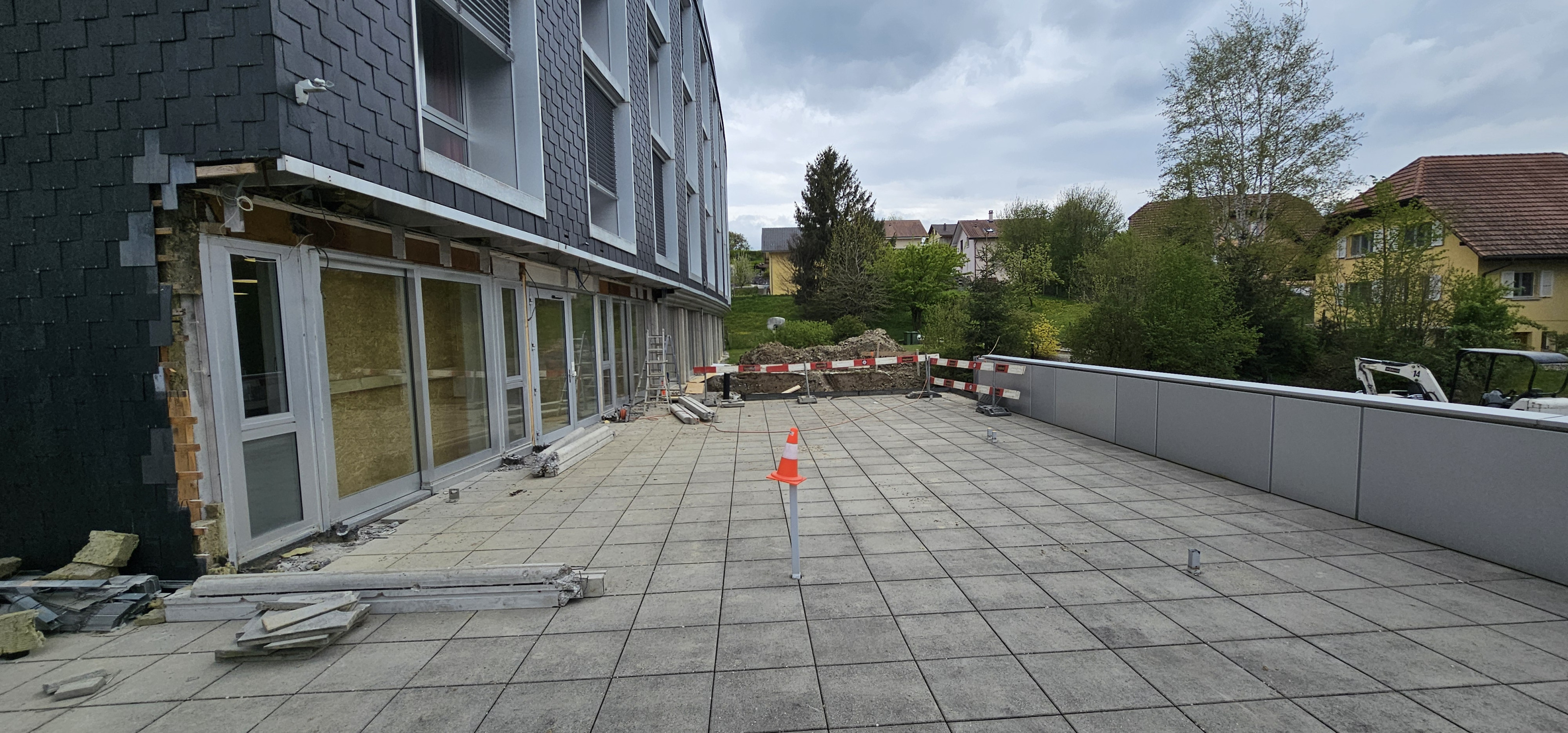 Image Travaux d'aménagement de la terrasse